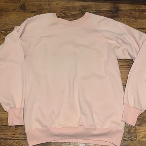 Peach crew neck sweatshirt